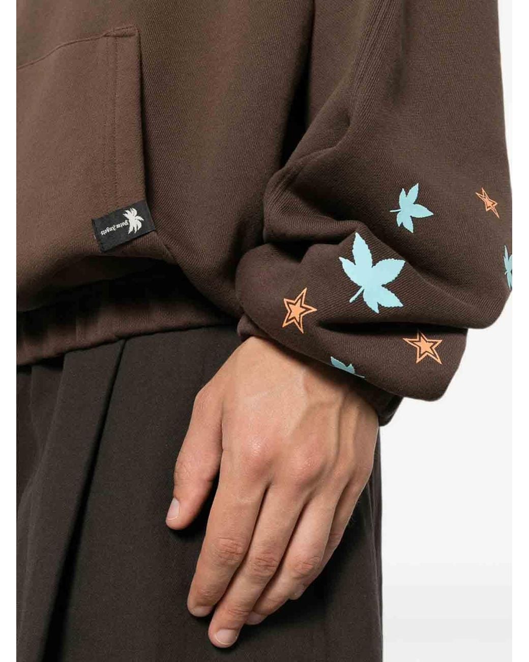 Palm Angels Brown Sweatshirt for men