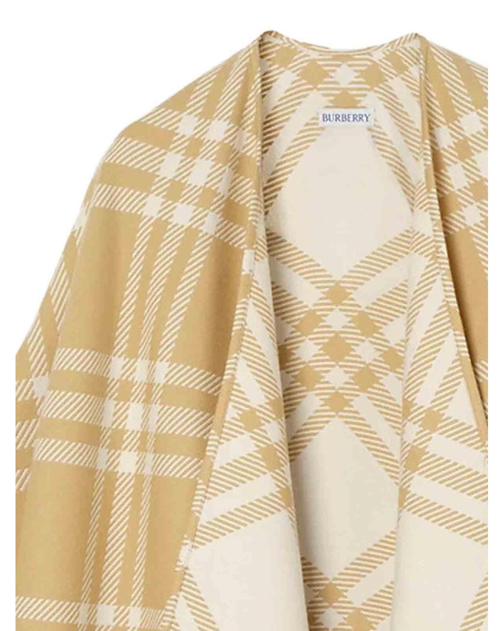 Burberry Natural Sand/Ecru Check Cape