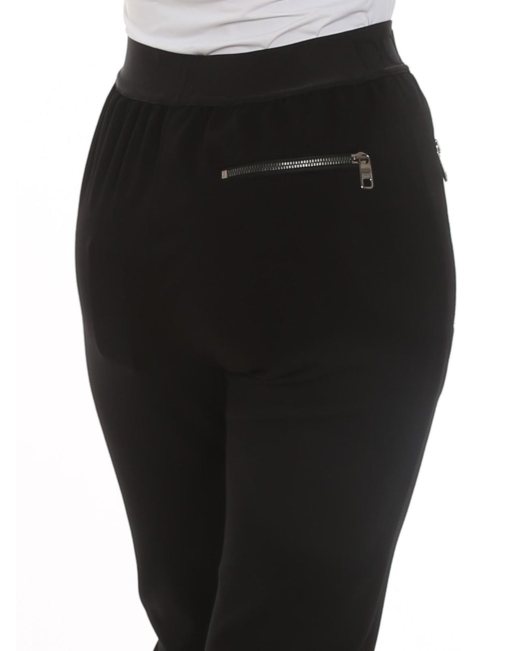 Dolce & Gabbana Black Logoed Waistband Trousers