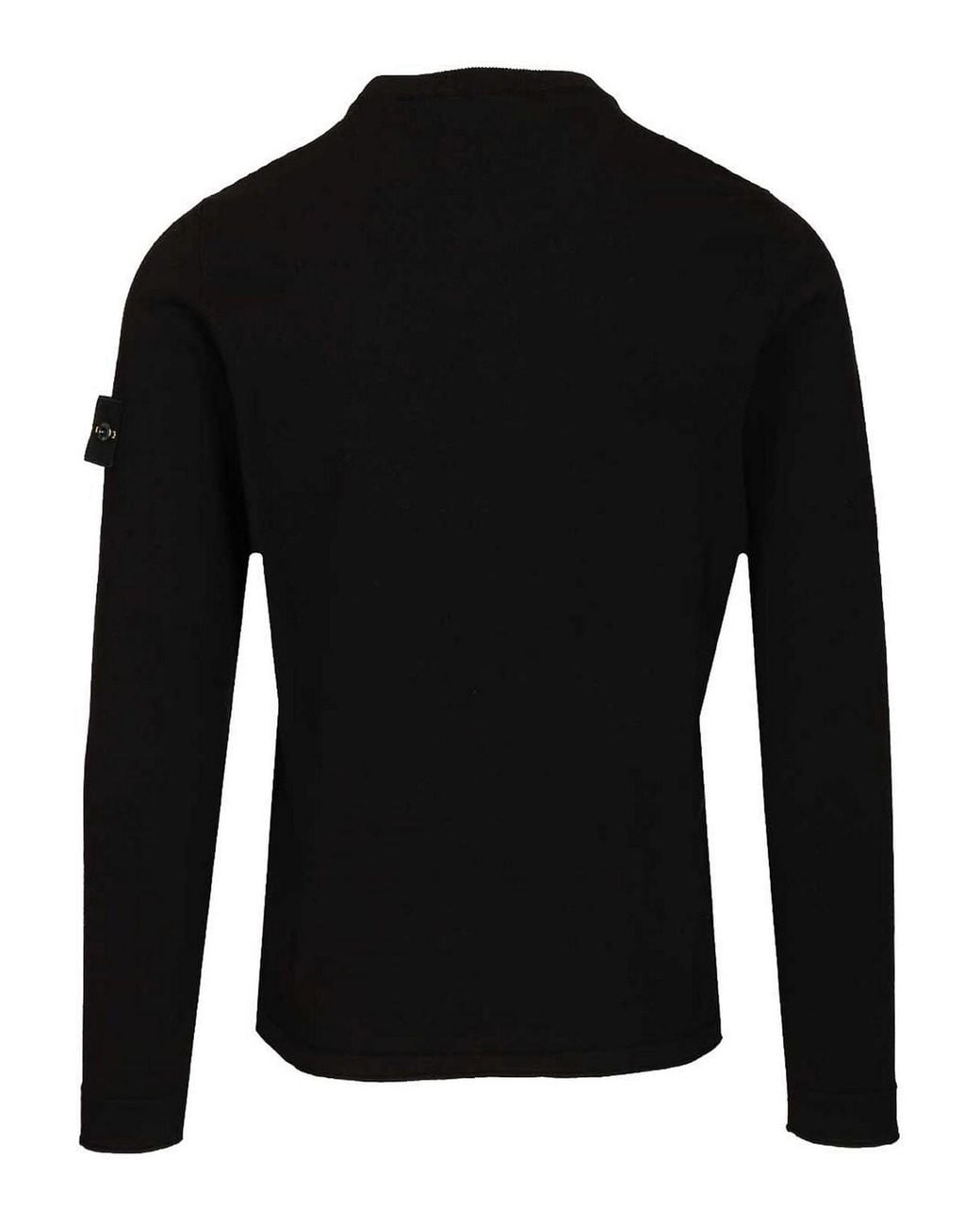 Stone Island Black Lightweight Organic Cotton Sweater for men