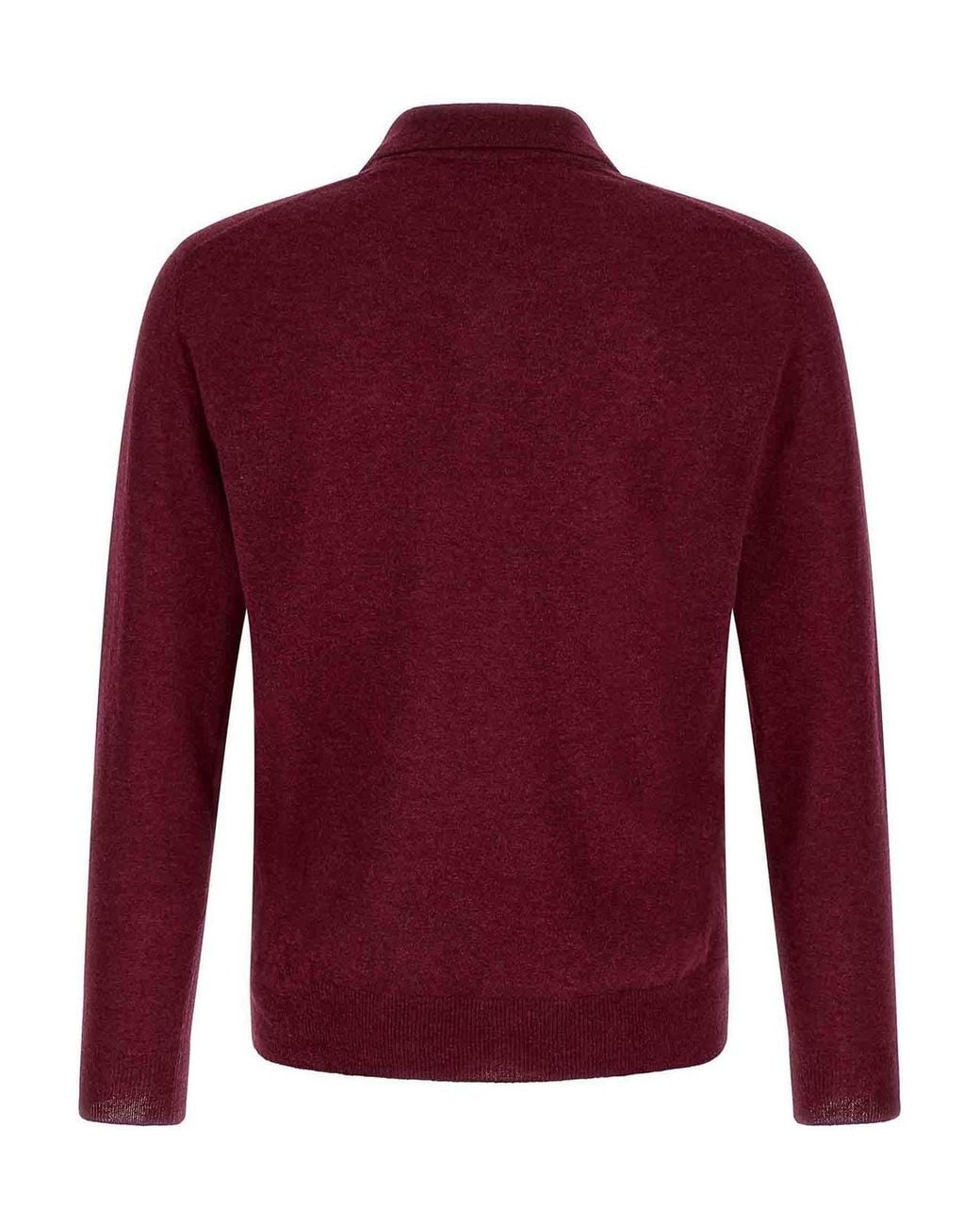Zanone Red Long Sleeve Polo Shirt for men