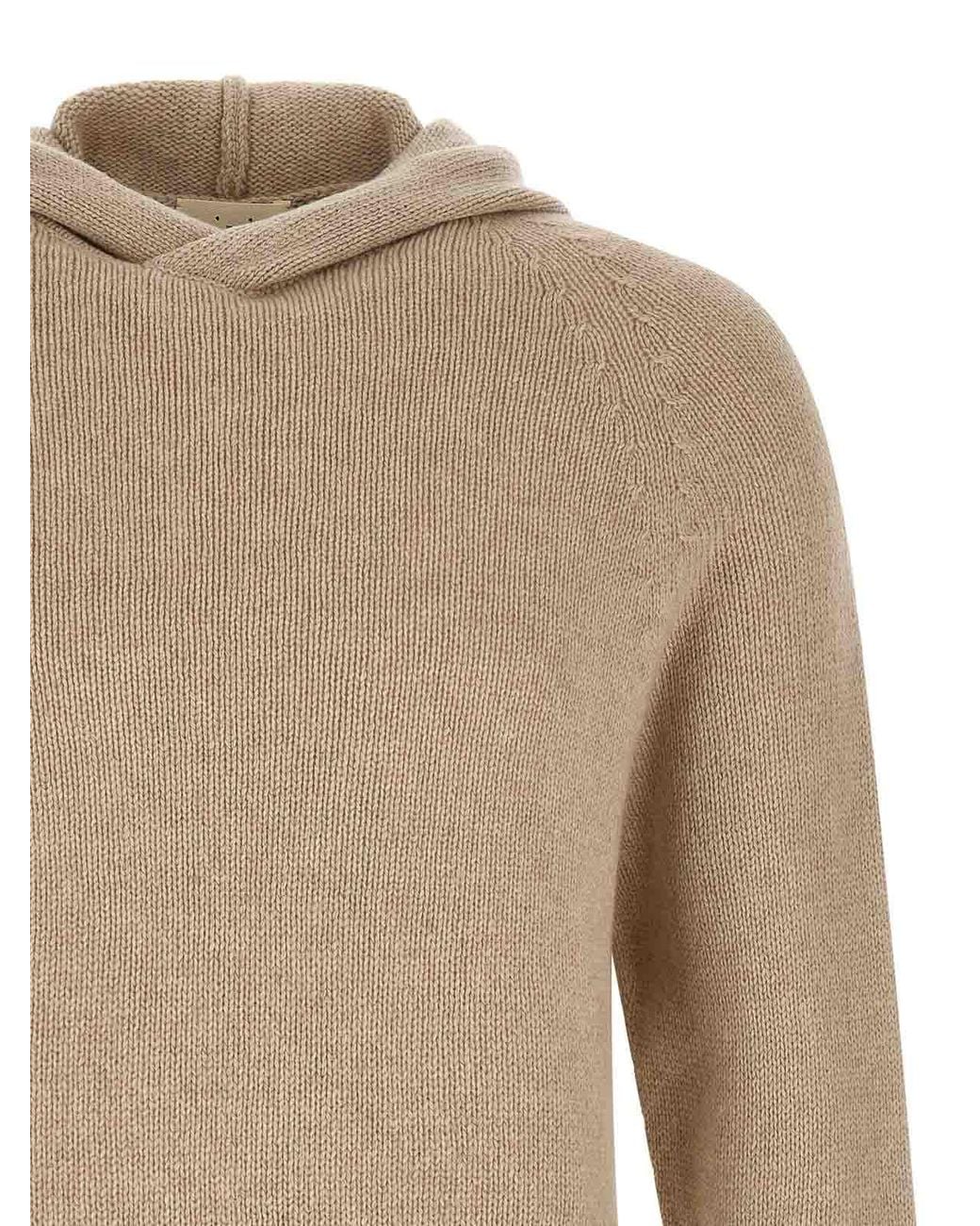 Ma'ry'ya Natural Hooded Sweater for men