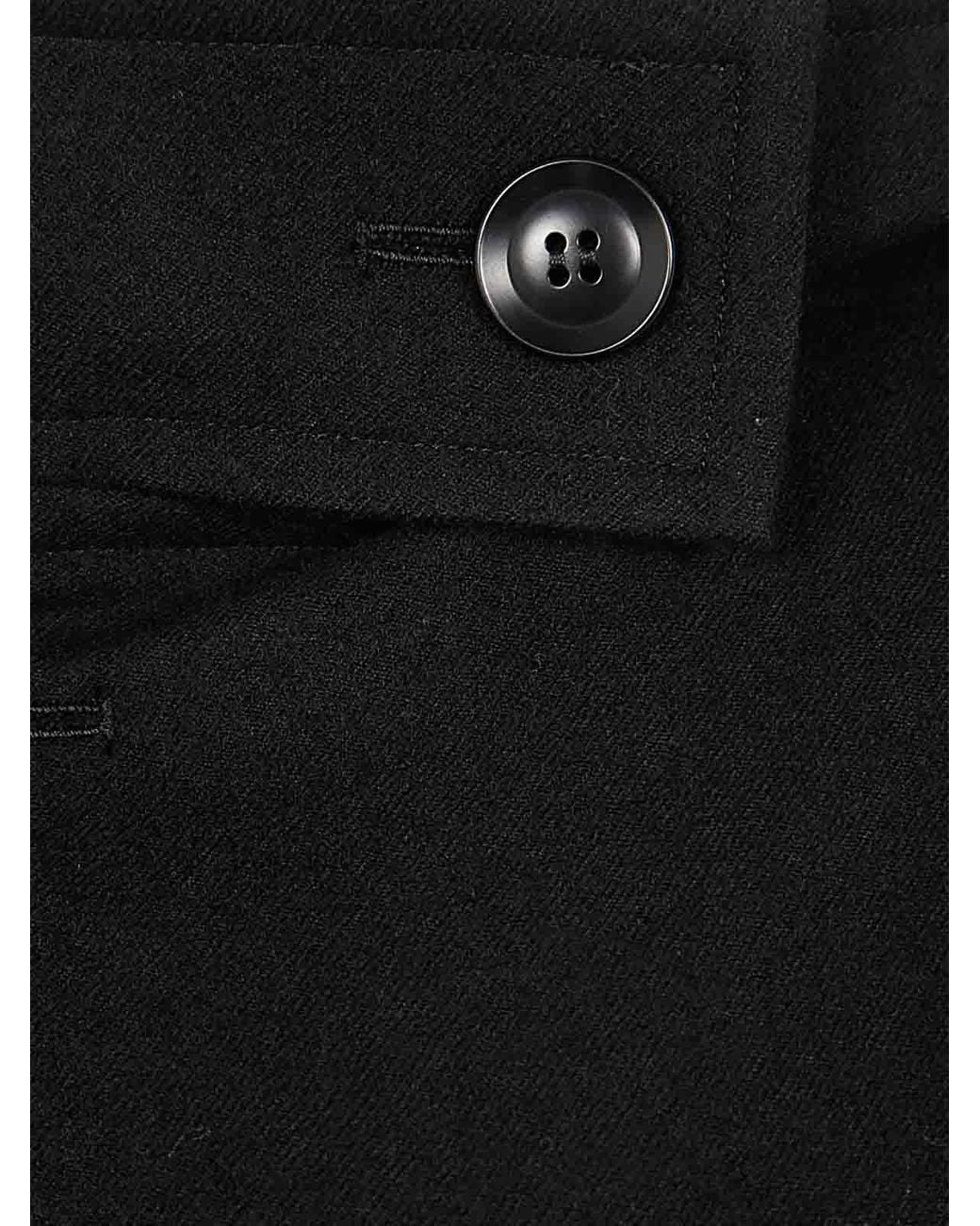 Y's Yohji Yamamoto Black U-Long C W/ Hoodie Coat