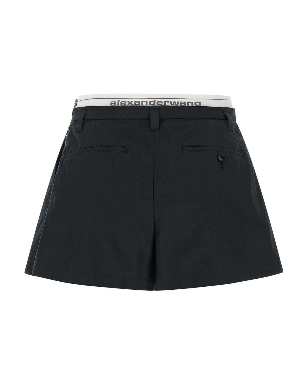 Alexander Wang Black Logo Band Shorts