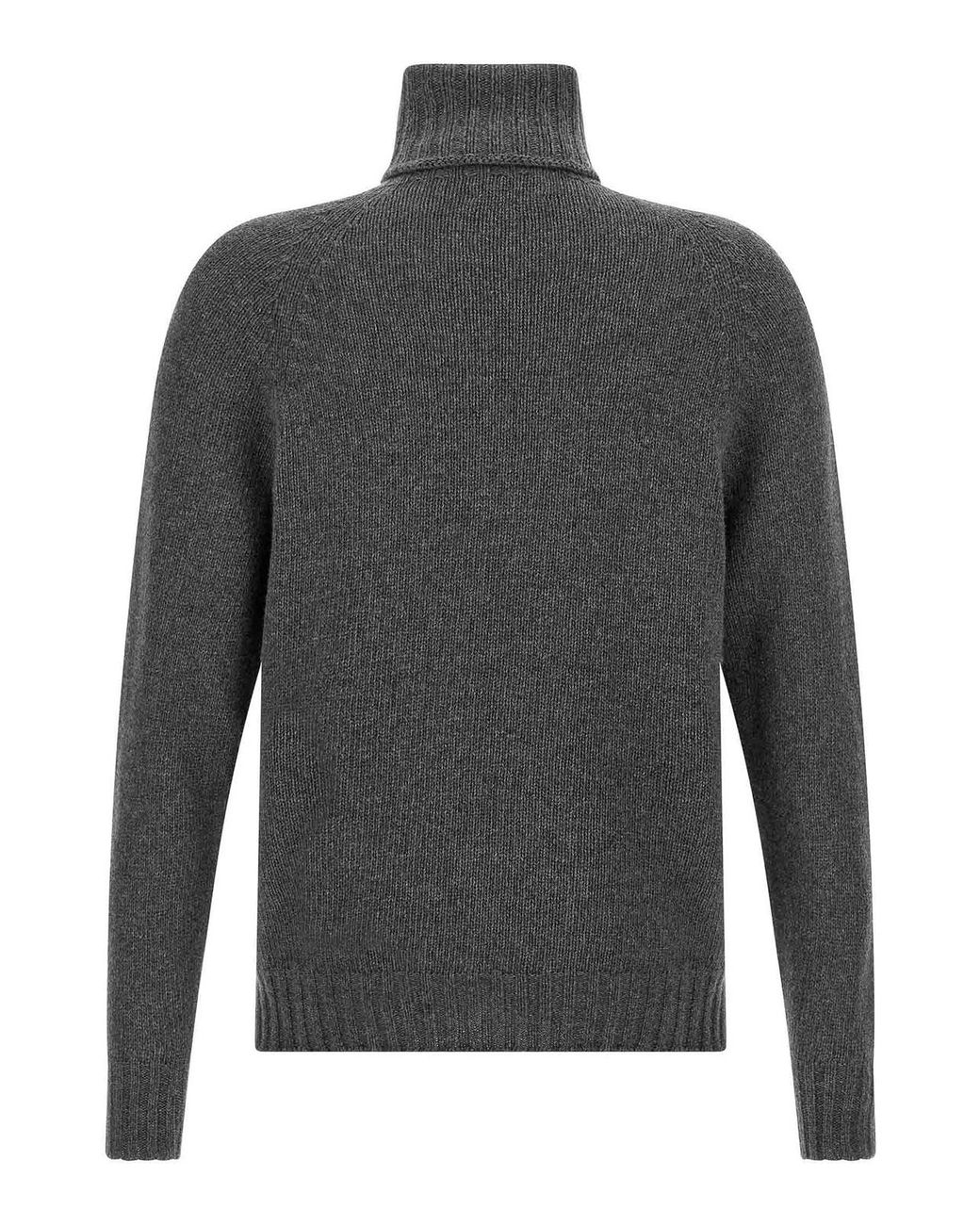 Ma'ry'ya Gray High Neck Sweater for men