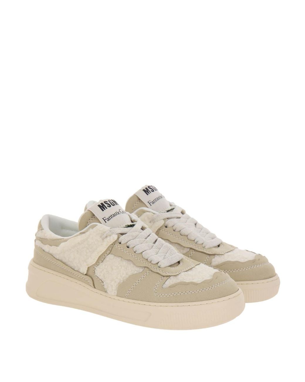 MSGM White Fantastic Sneakers