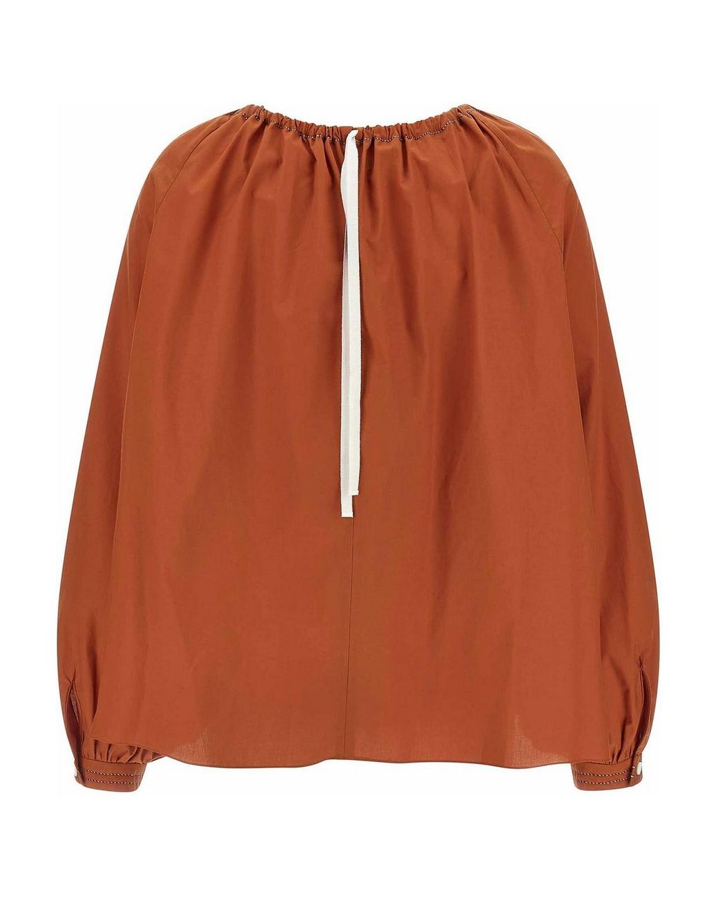 Marni Brown Boat Neck Blouse