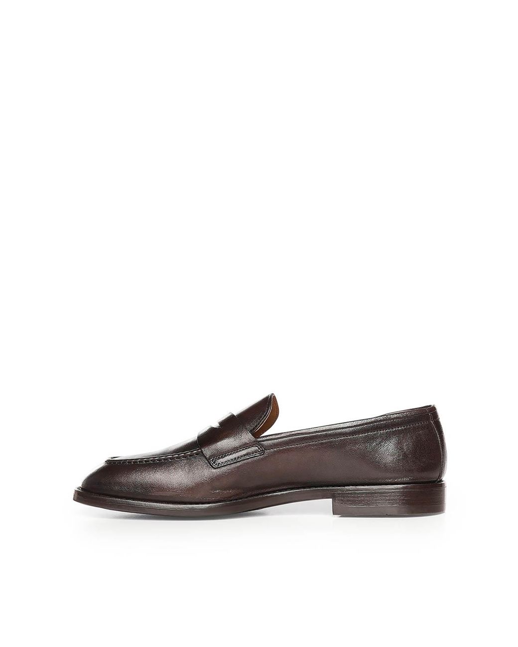 Giuliano Galiano Brown Tequila Leather Loafers for men