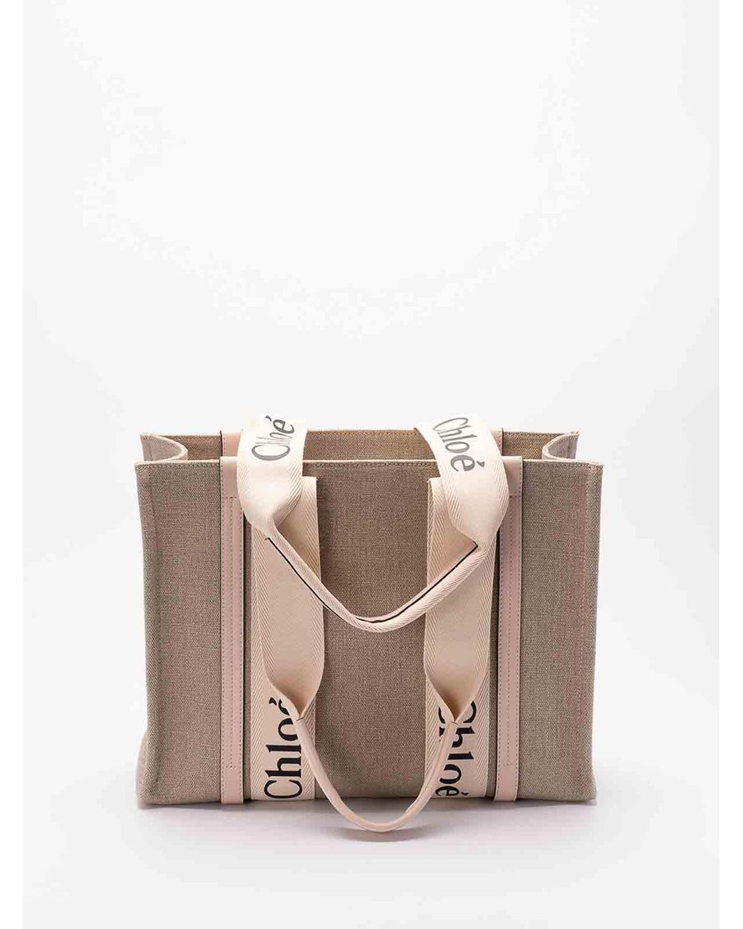 Chloé Natural Woody Medium Tote Bag