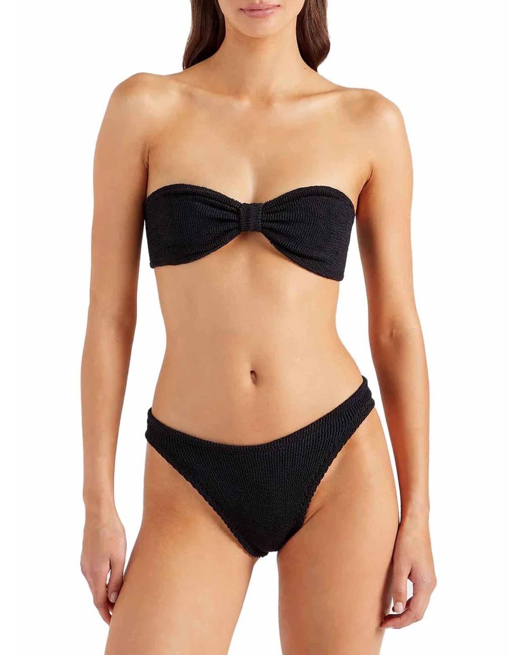 Hunza G Black Jean Bikini Bubblegum
