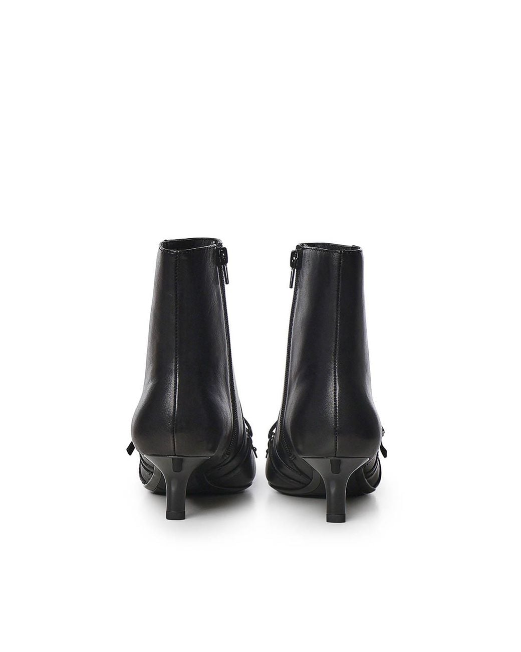 Pinko Black Gloria Leather Ankle Boot
