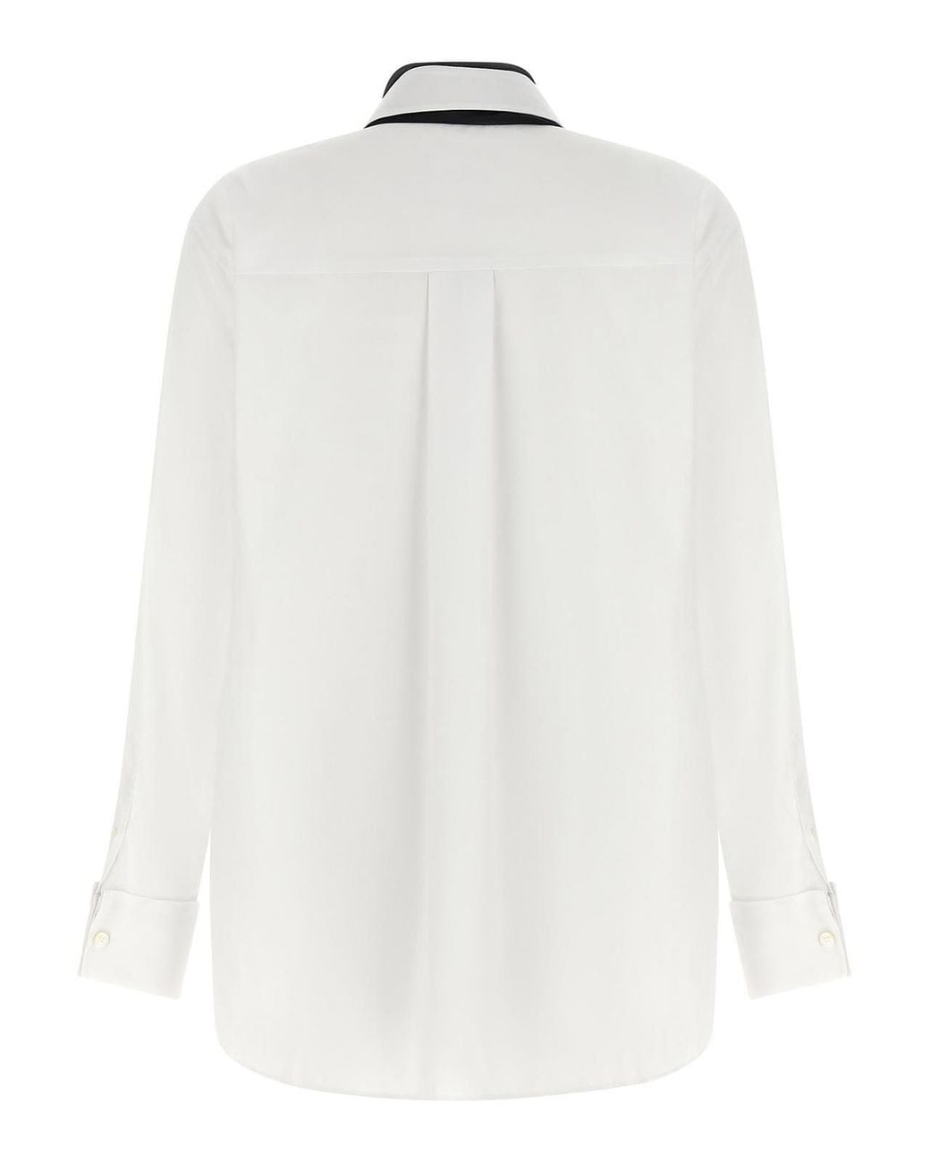 Sacai White Scarf Shirt