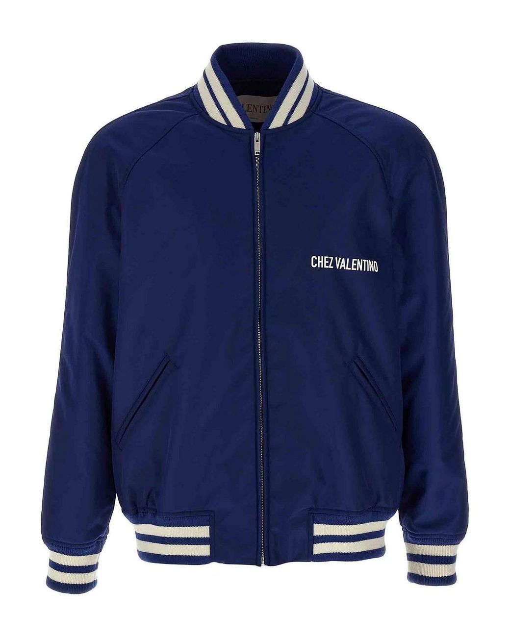 Valentino Garavani Blue Bomber Jacket for men