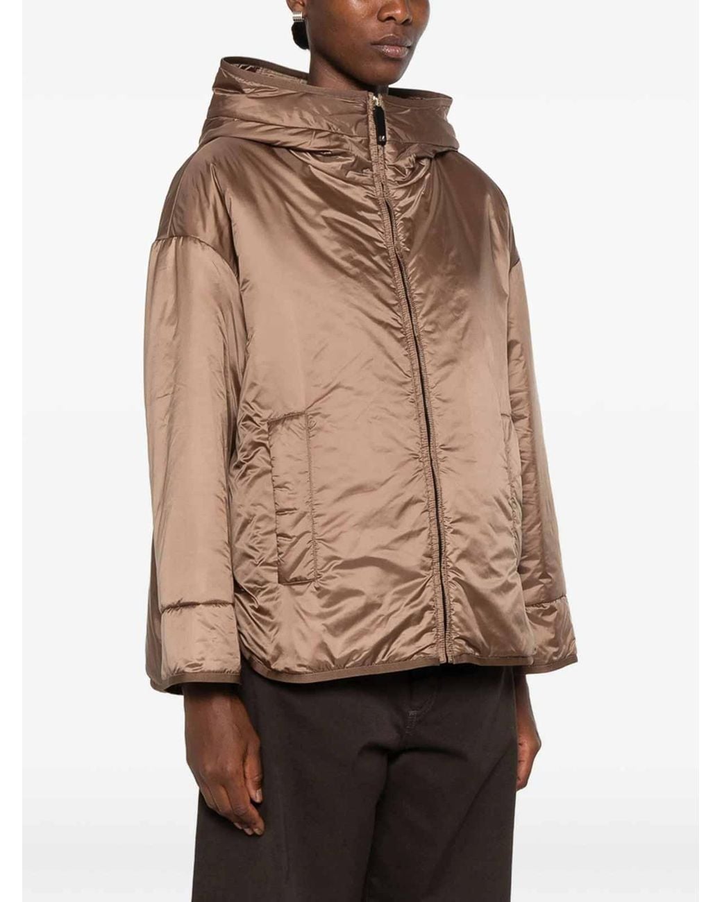 Max Mara Natural Down Puffer Parka Coat