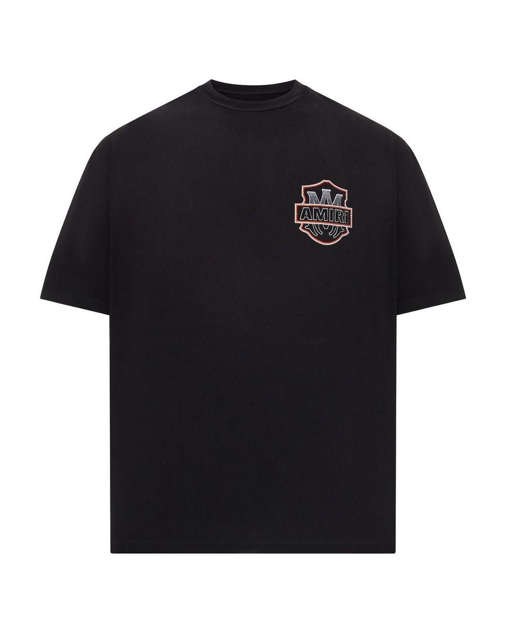 Amiri Black American Dream Crystal Cotton T-Shirt for men