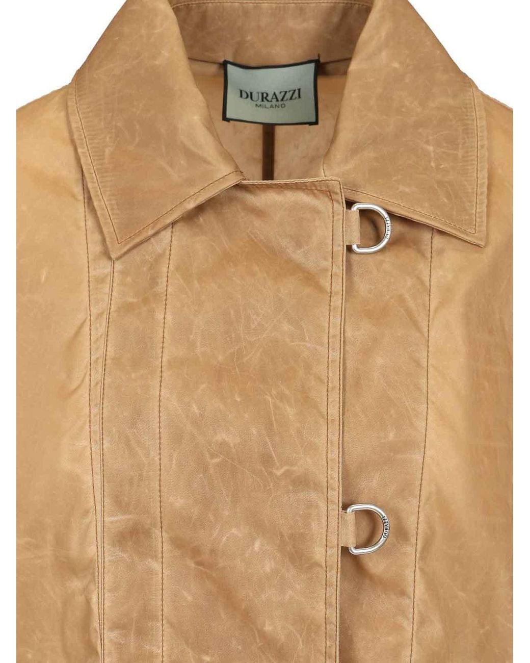 DURAZZI MILANO Natural Leather Effect Raincoat