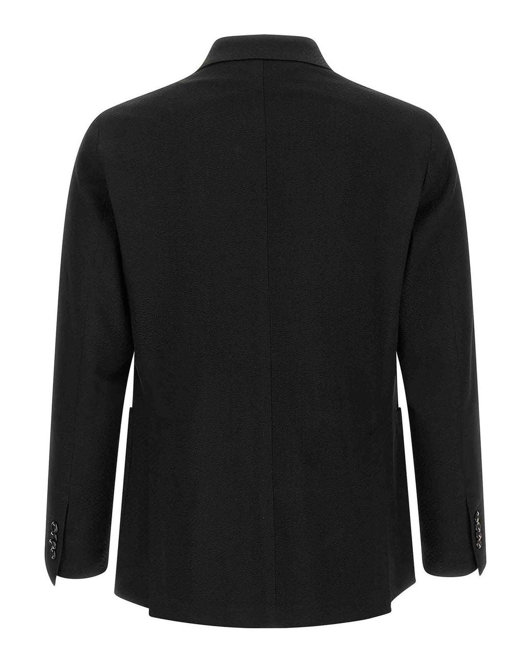 Tagliatore Black Montecarlo Virgin Wool Blazer for men