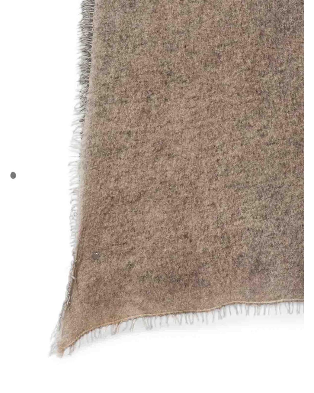 Avant Toi Brown Hand Painted Cashmere Scarf 185X90 for men