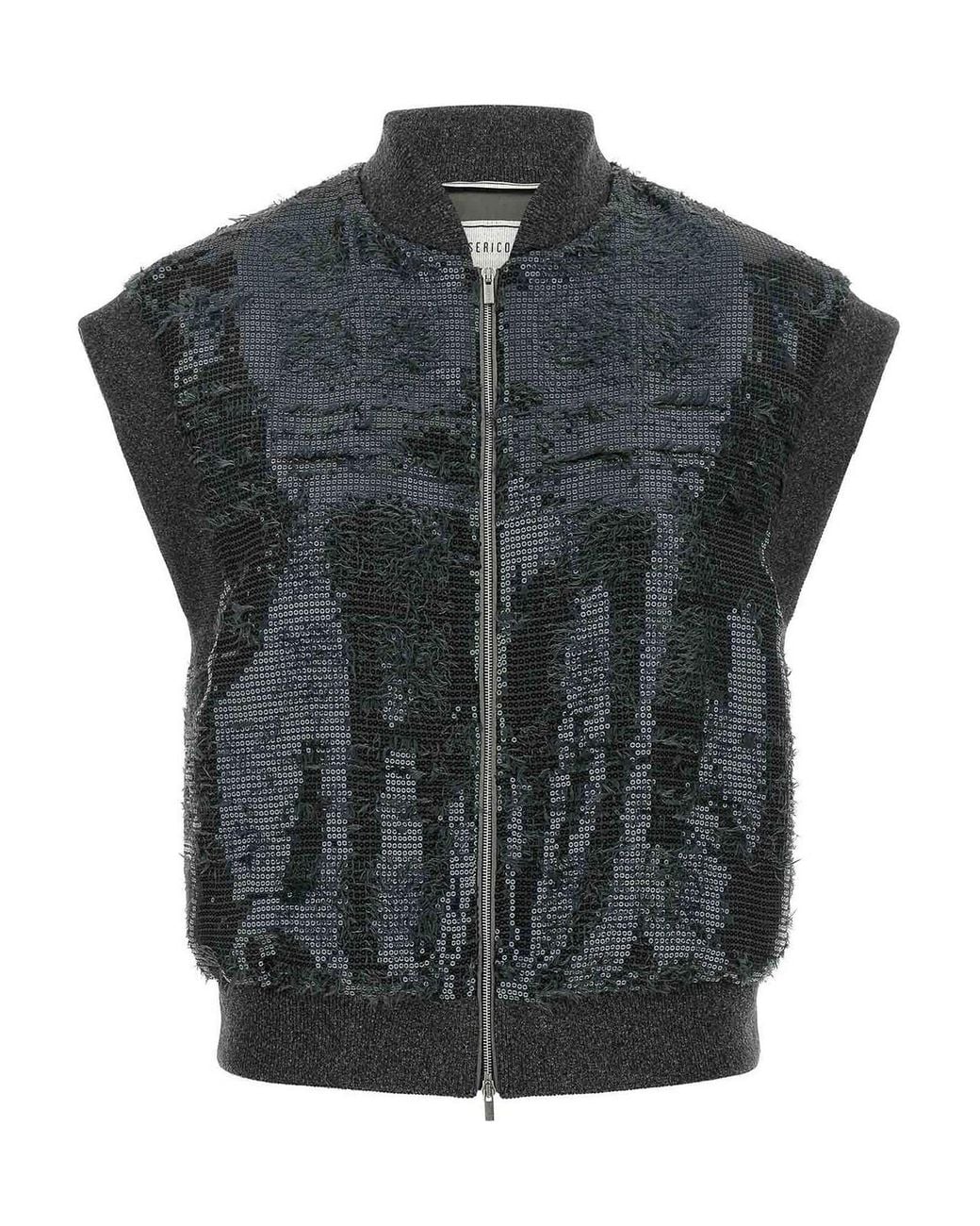Peserico Black Sequin Vest
