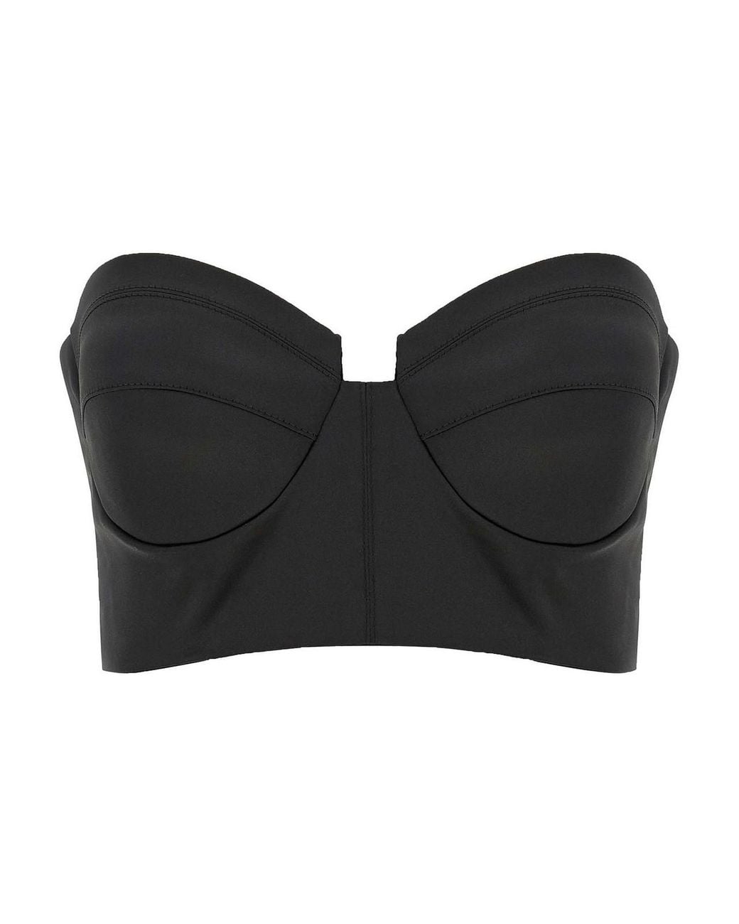 Elisabetta Franchi Black Bustier Top