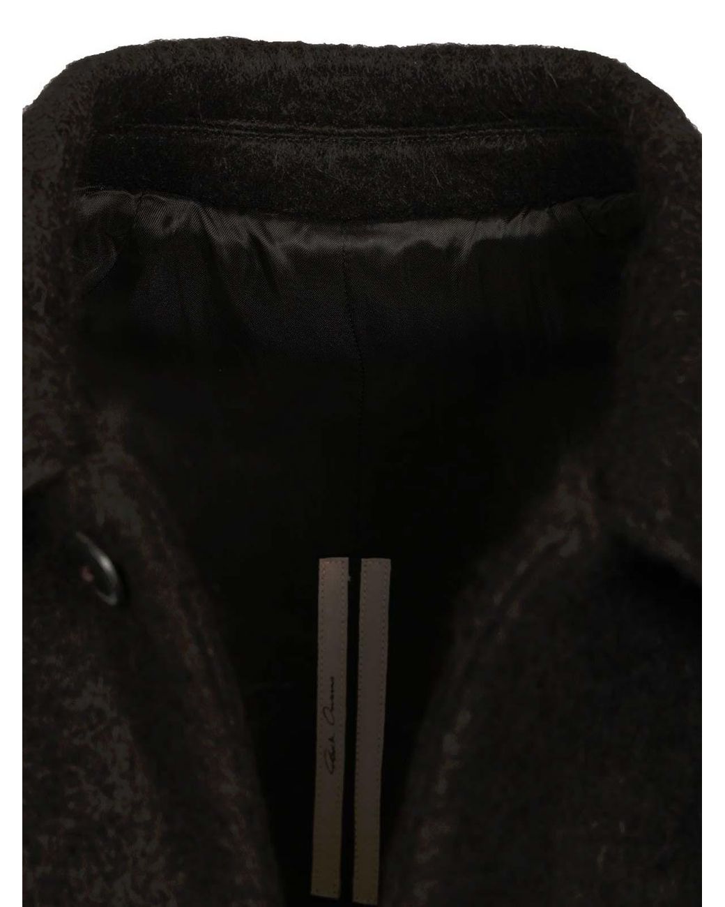 Rick Owens Black Coat for men