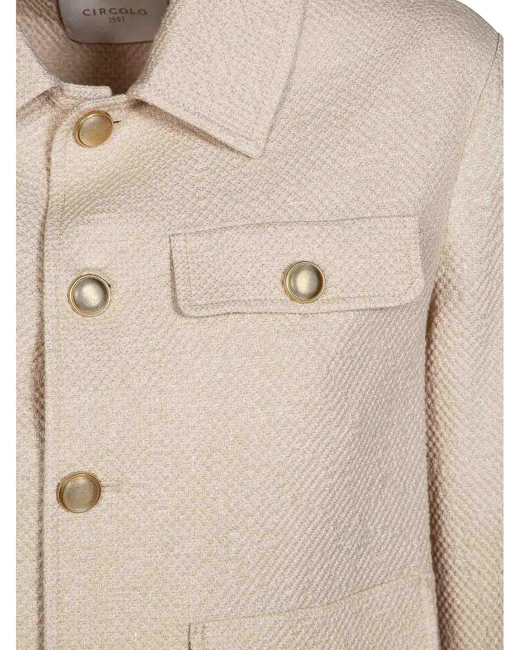 Circolo 1901 Natural Chanel Operated Jacket