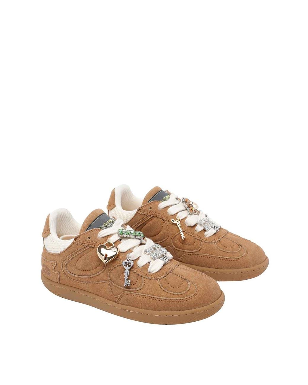 Ganni Brown Suede Sneakers