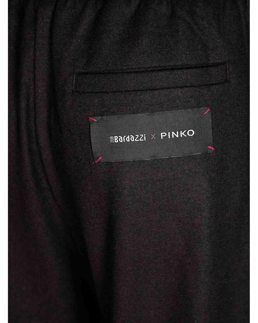 Pinko Black Ramona Flannel Trousers