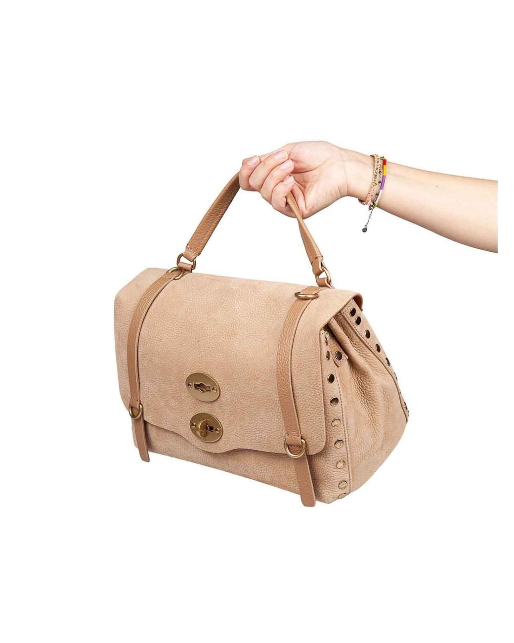 Zanellato Natural Re Jones Nubuck Postina Handbag