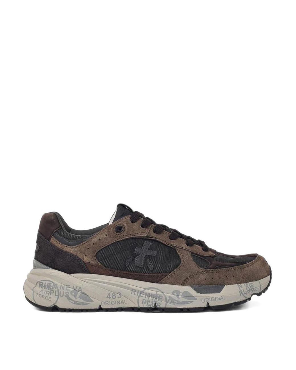 Premiata Brown Suede Sneakers for men