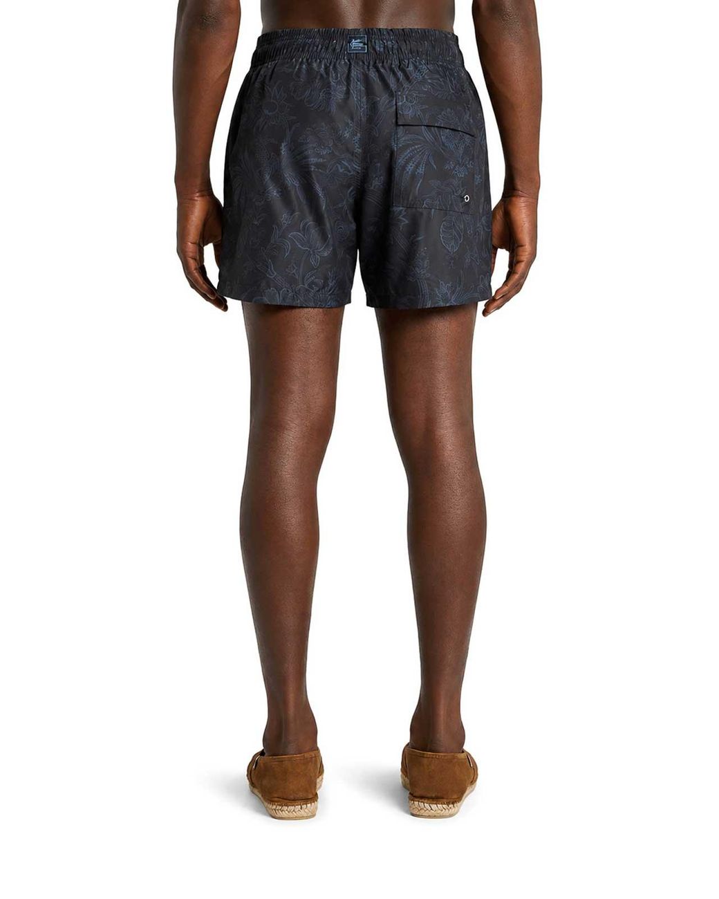 Etro Black Floral Pattern Costume for men