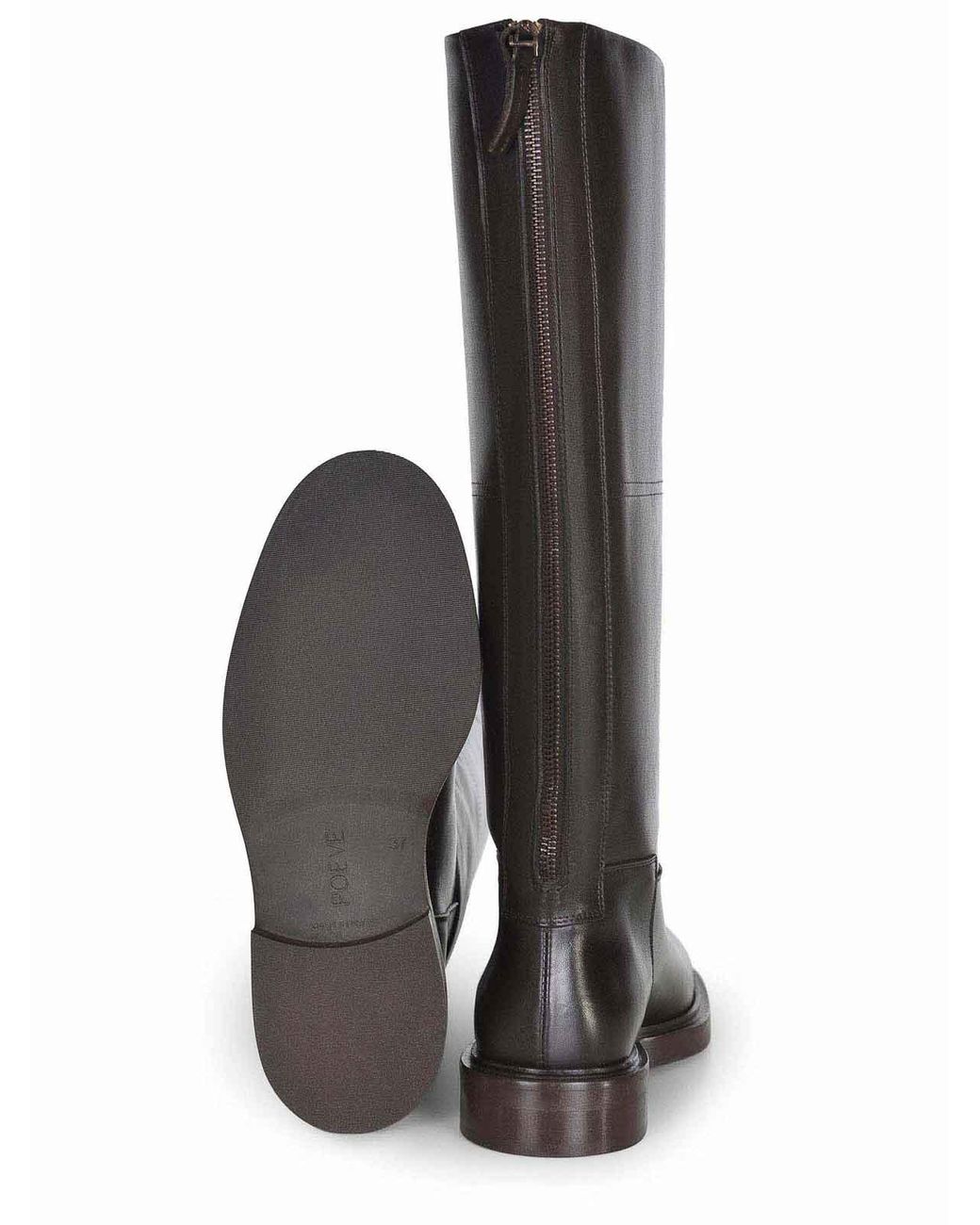 Poeve Brown Boots Made Of Calf Leather
