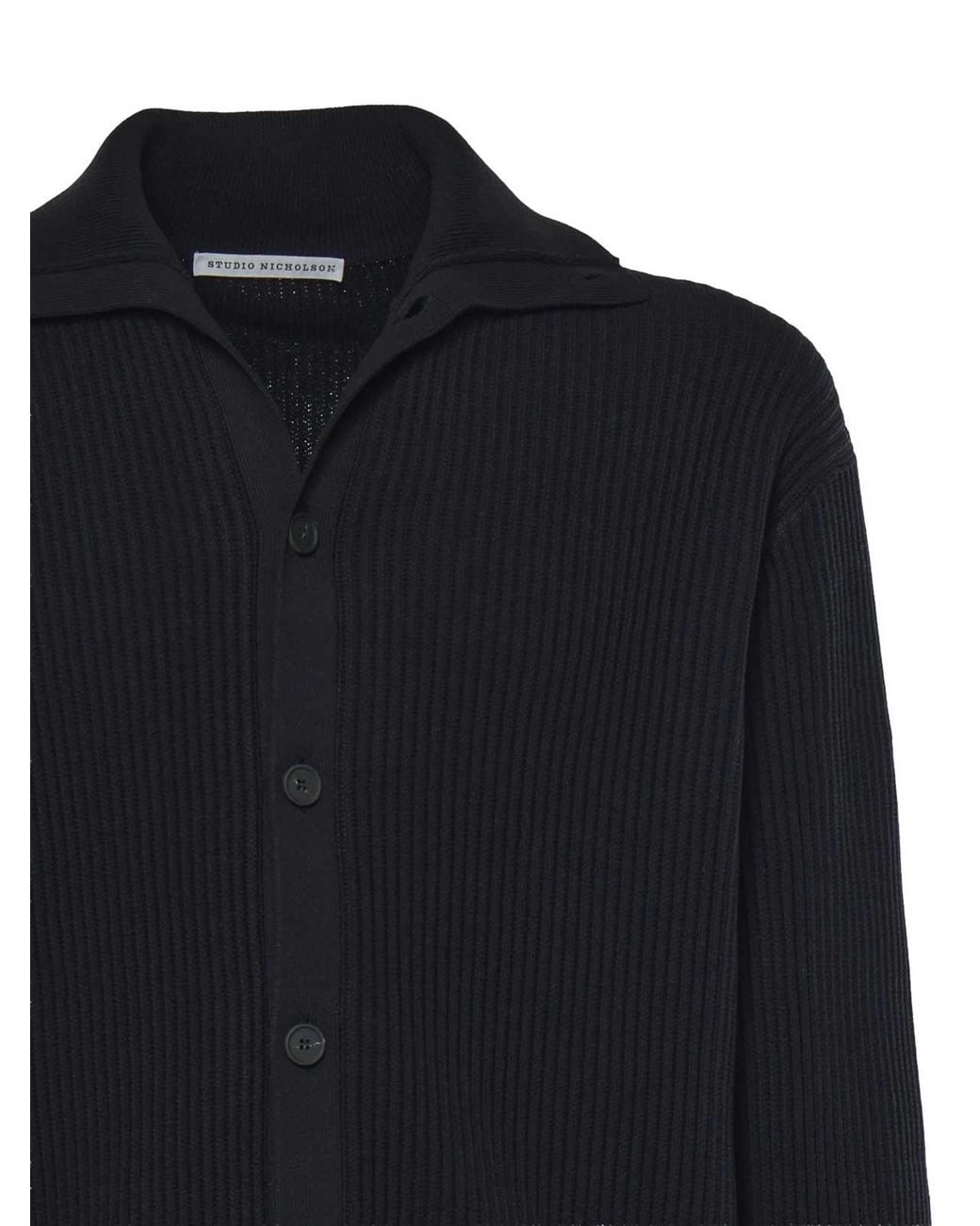 Studio Nicholson Black Hamto Cardigan for men