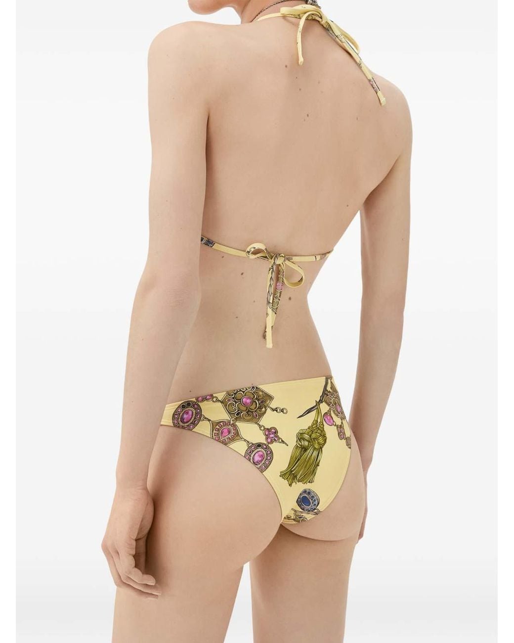 Versace Yellow Bikini Bottoms