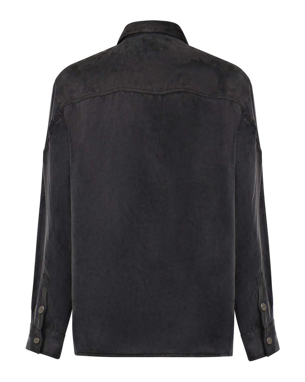 Pinko Black Cupro And Viscose Twill Shirt