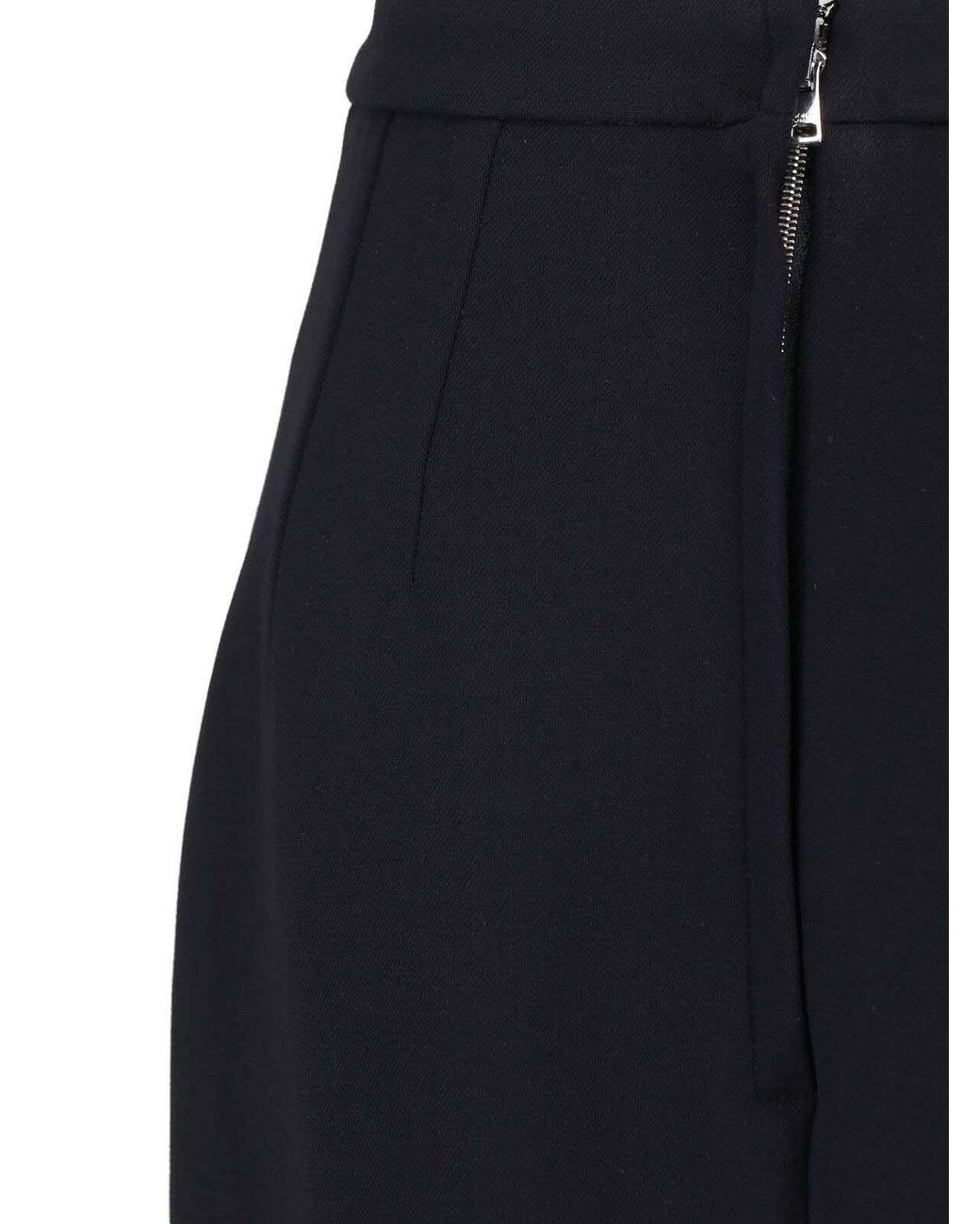 Dolce & Gabbana Blue Wool Midi Skirt