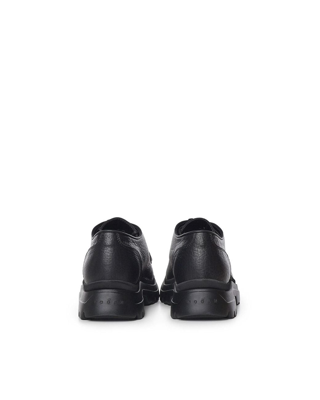 Hogan Black Leather Lace-Ups for men
