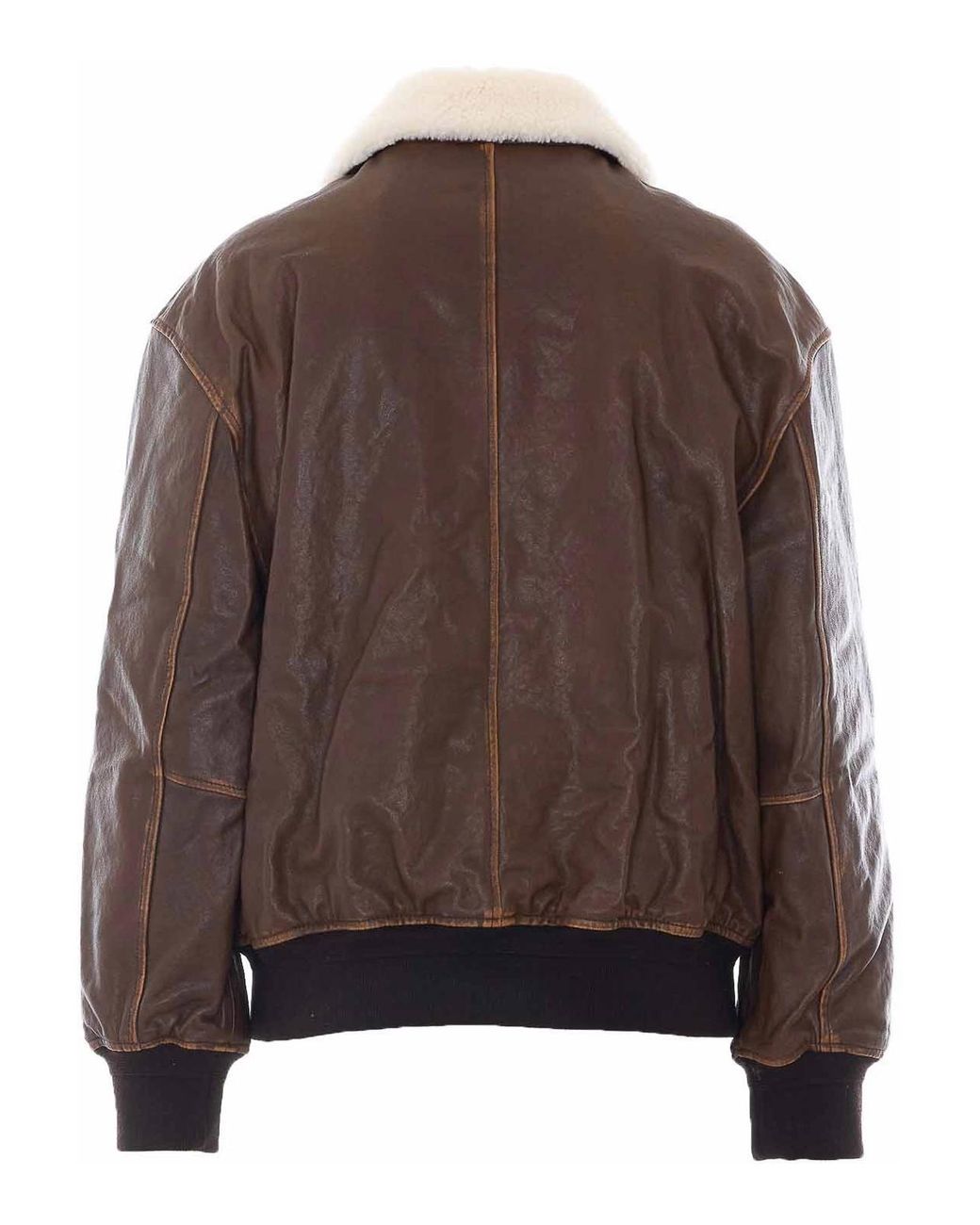 DUNST Brown Leather Blouson
