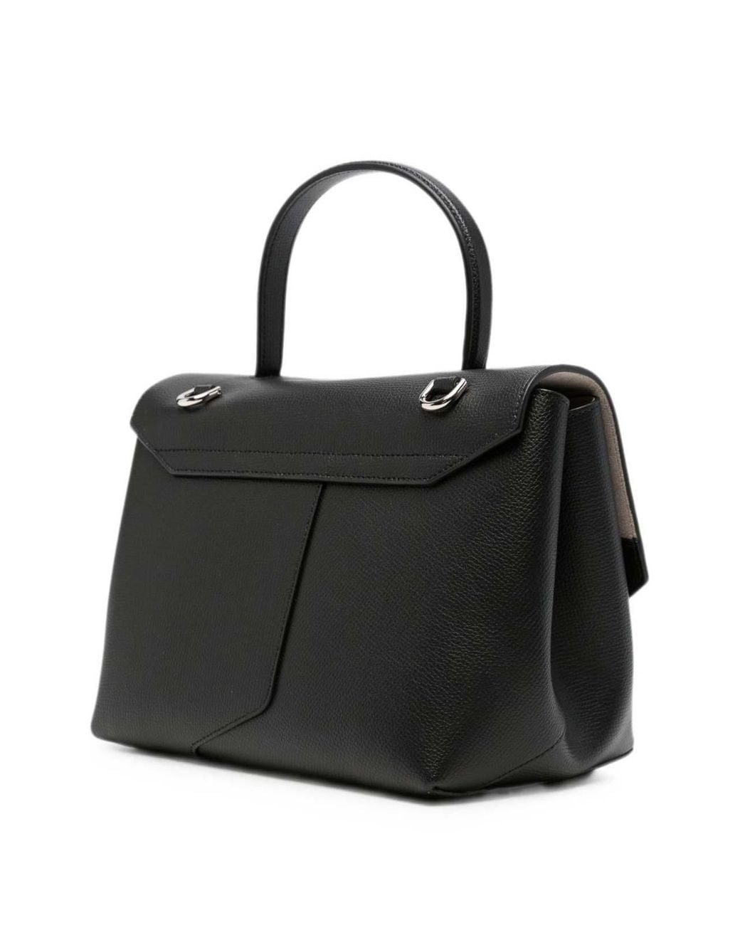 Emporio Armani Black Medium Leather Handbag