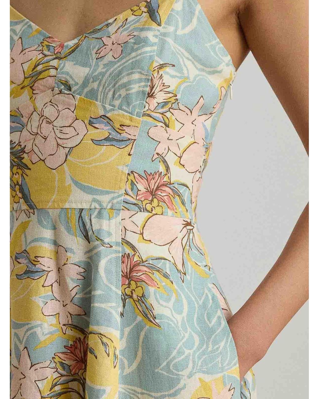 Ralph Lauren Metallic Floral Dress