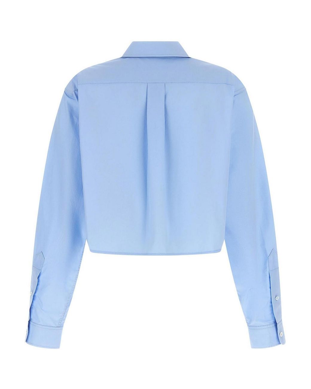 Alexander Wang Blue Cropped Shirt