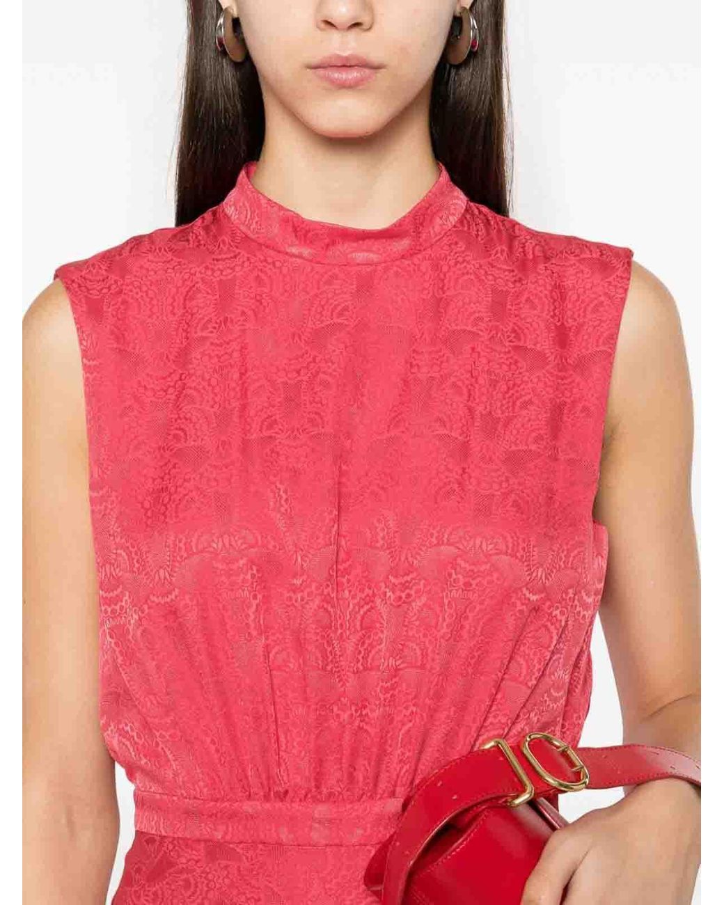 Saloni Pink Fleur F Maxi Dress