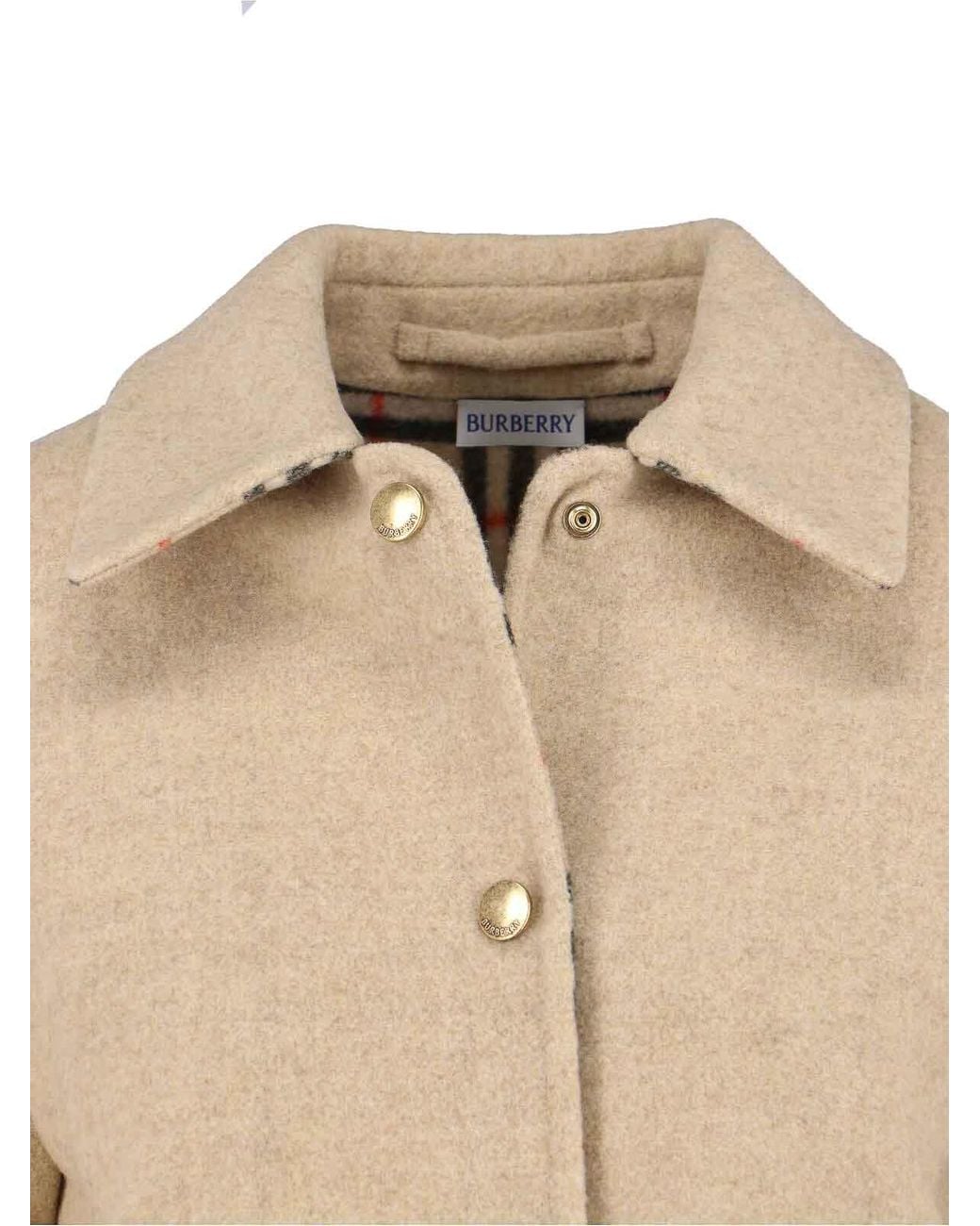 Burberry Natural Virgin Wool Jacket