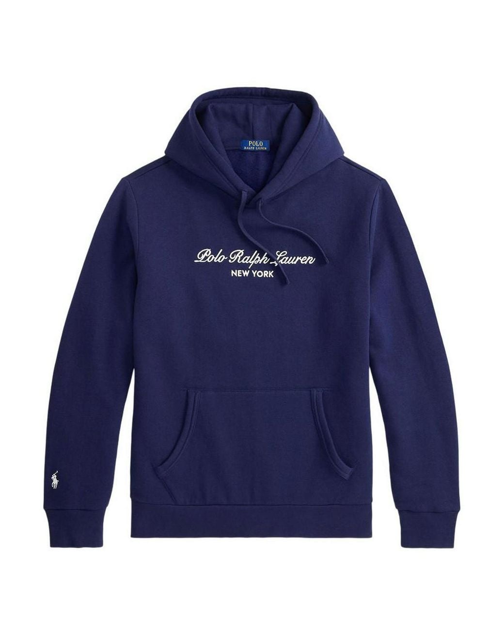 Polo Ralph Lauren Blue Hoodie With Kangaroo Pocket for men