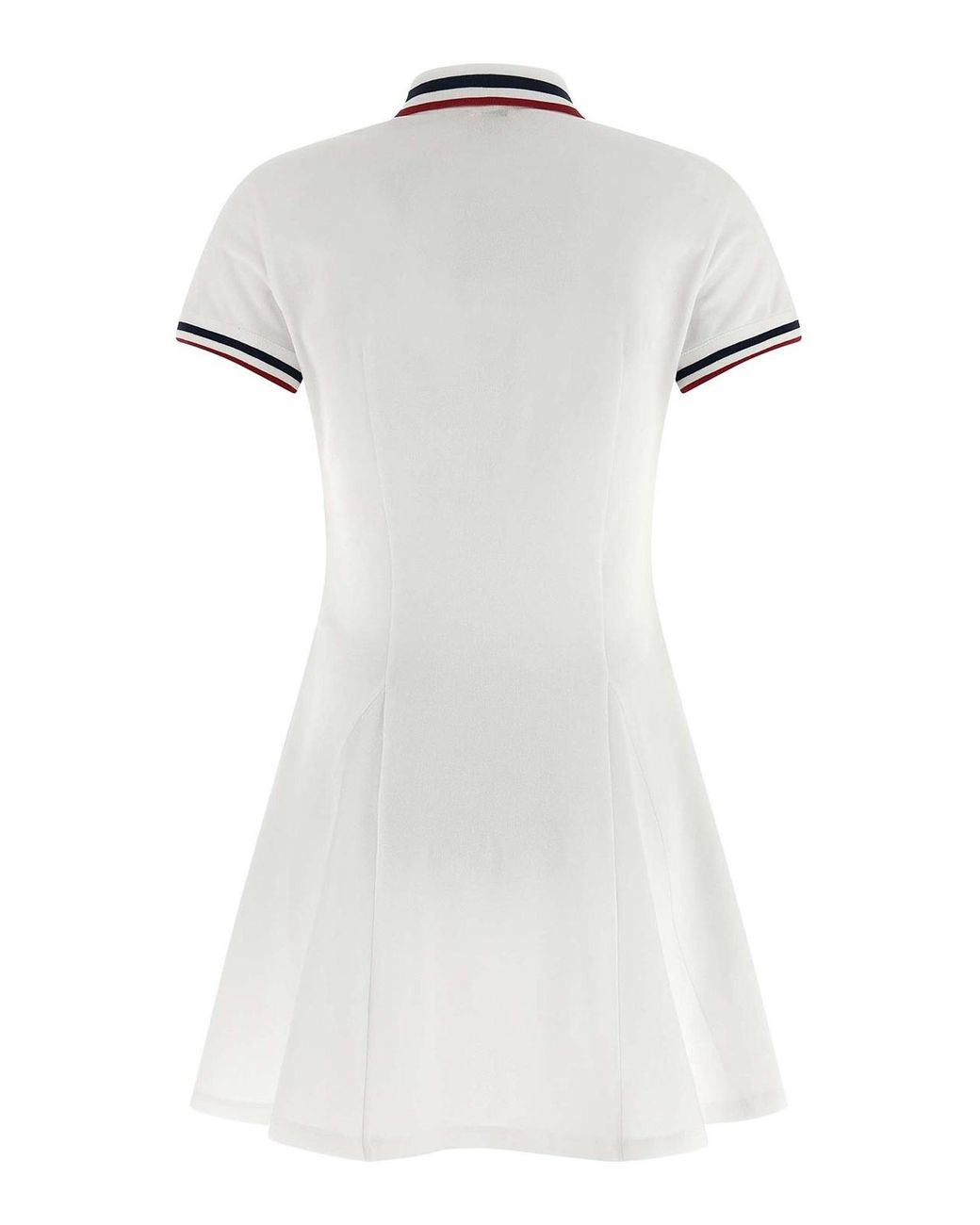 Brunello Cucinelli White Logo Embroidery Tennis Dress