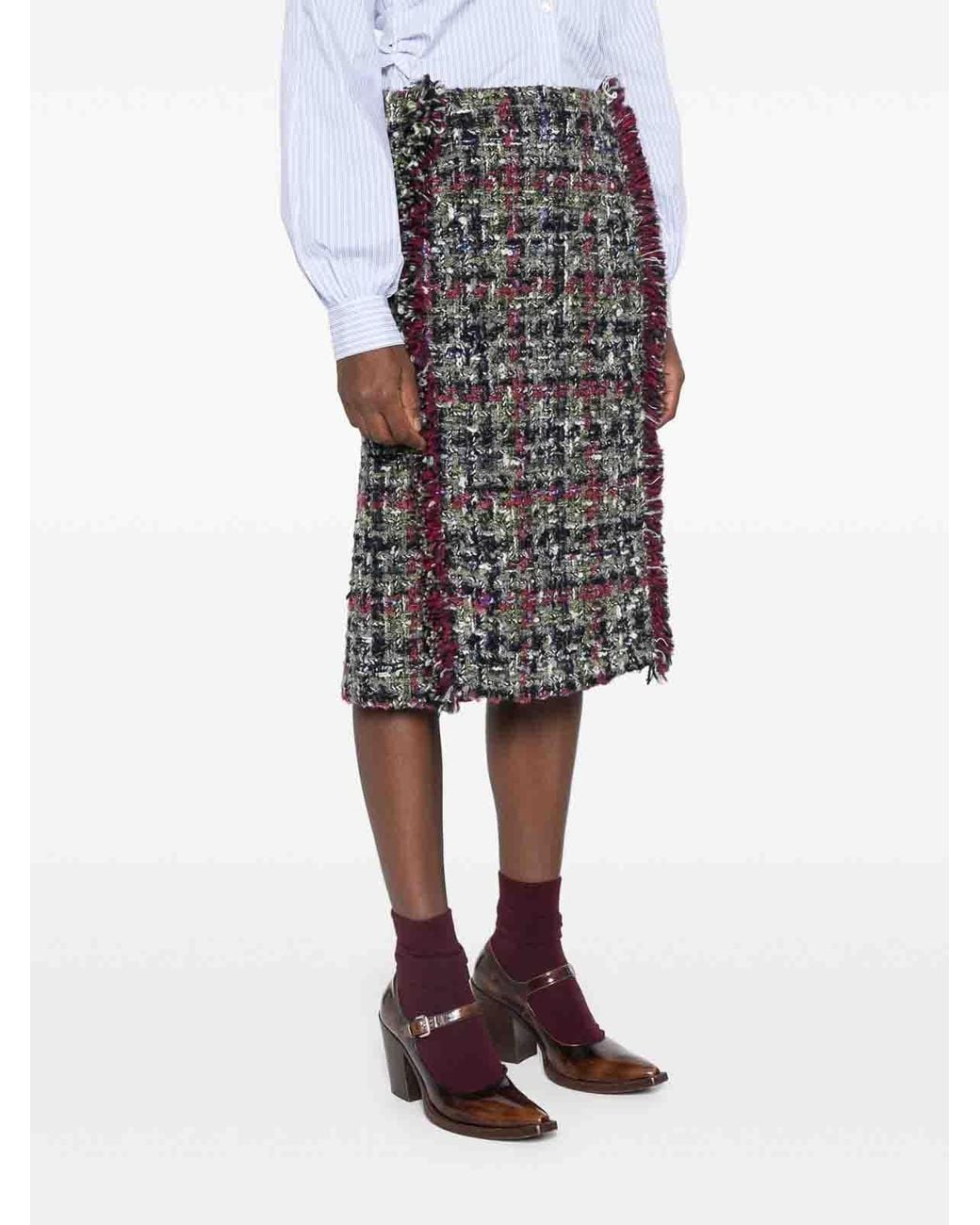 Etro Gray Skirt