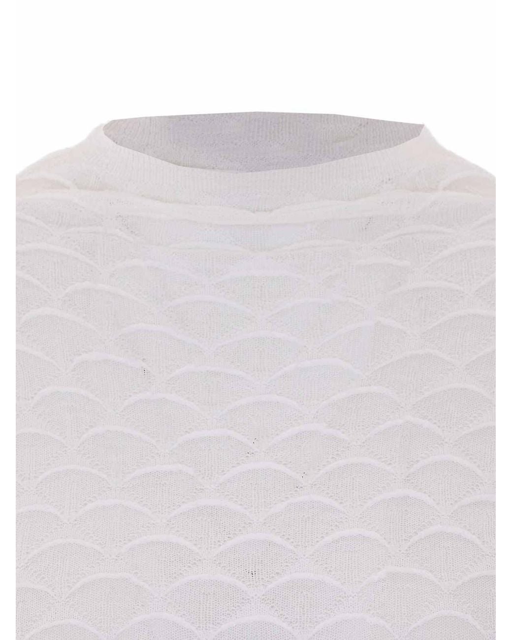 Lanvin White Long Sleeves Top