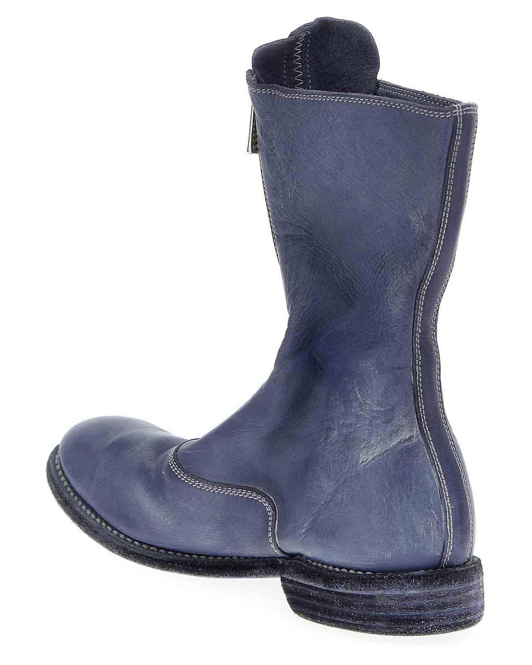 Guidi Blue '310' Ankle Boots