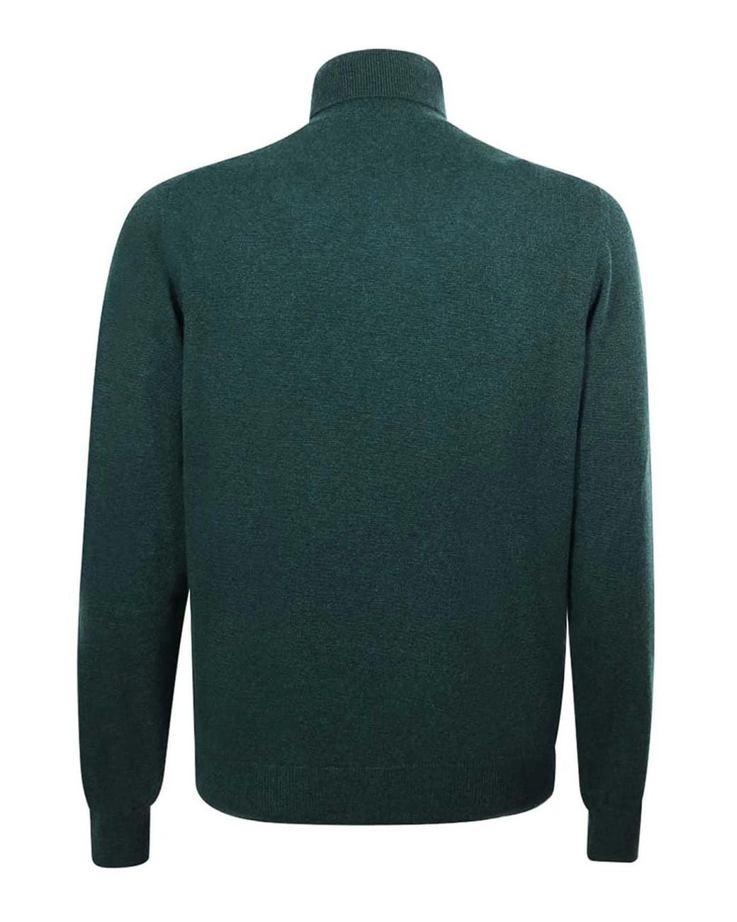 Malo Green Wool Turtleneck for men