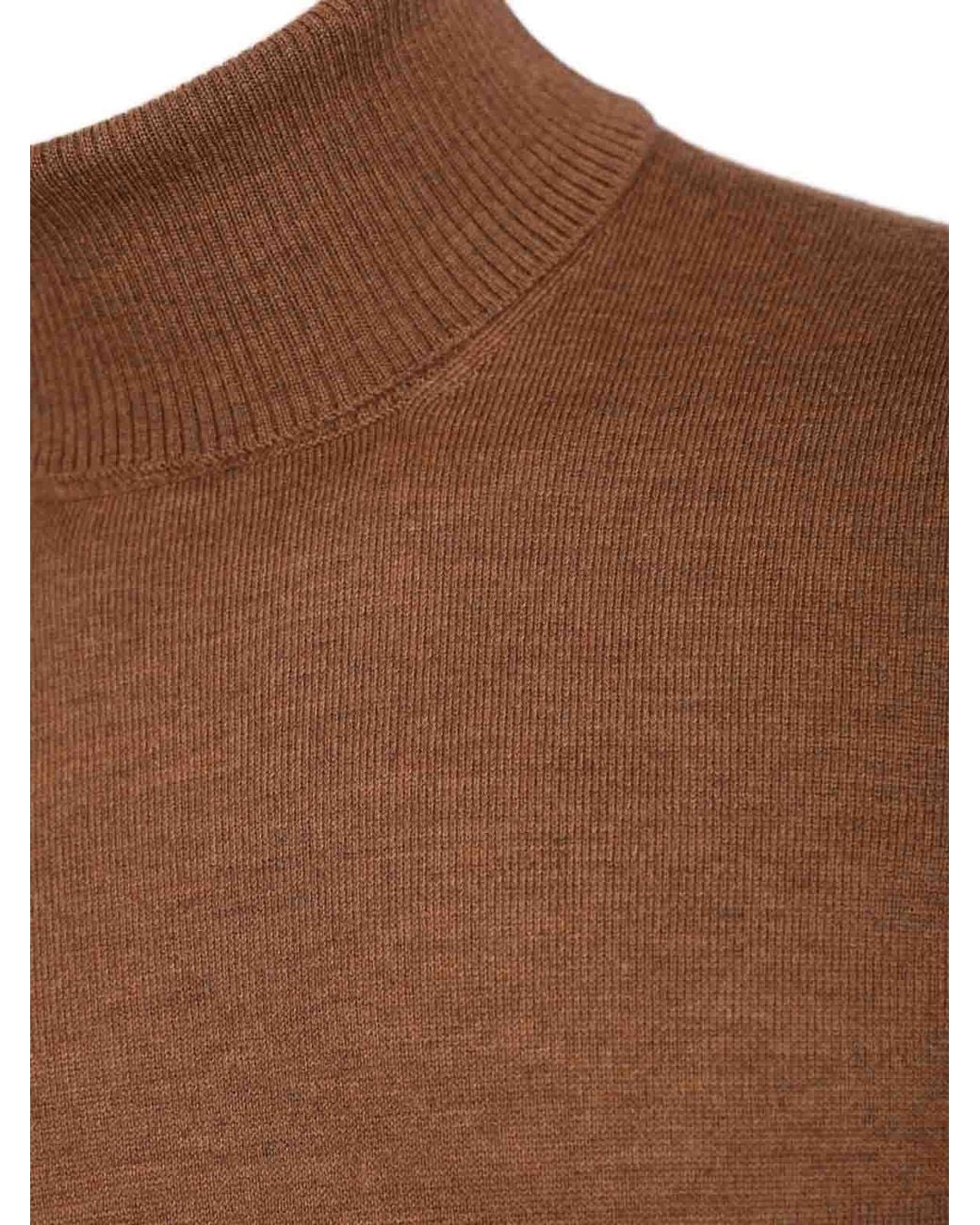 Fay Rollkragenpullover in Brown für Herren
